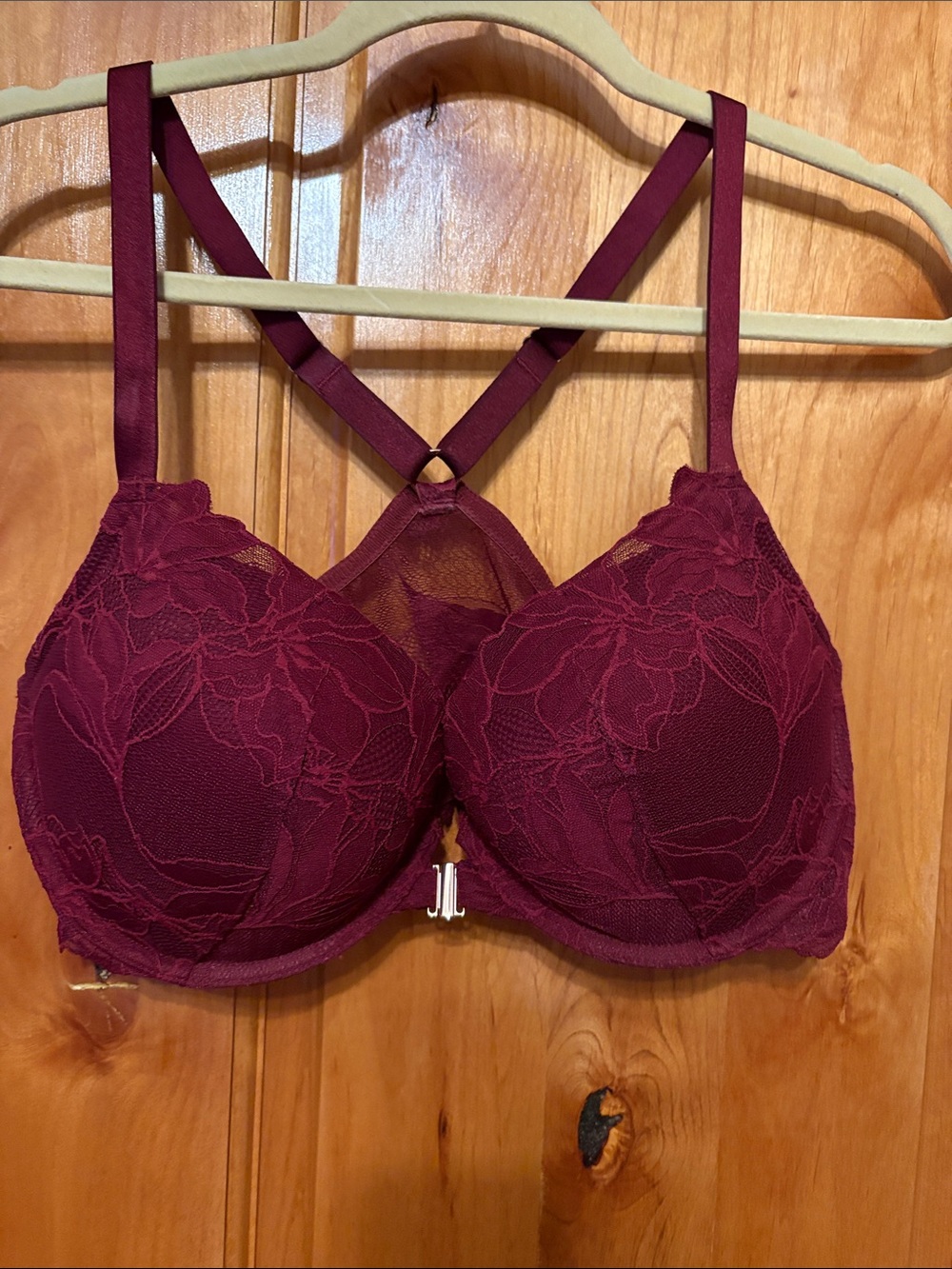 Auden Lace Push-Up Bra - Wine